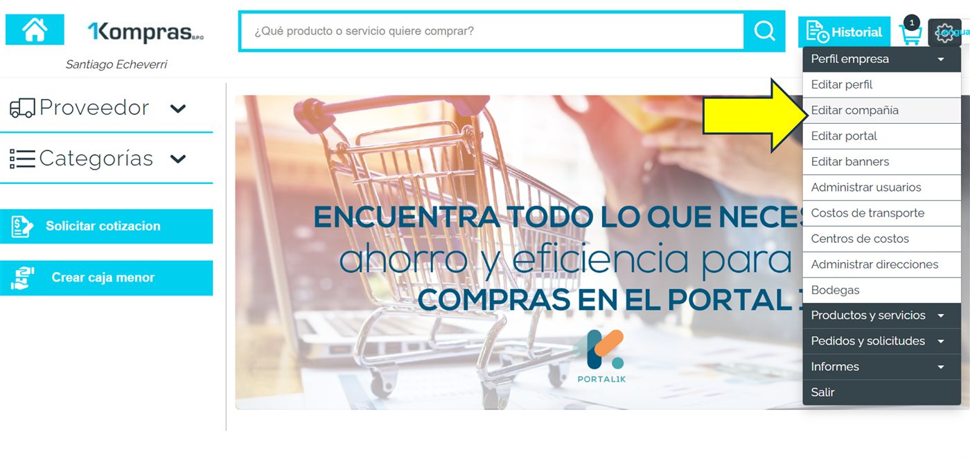 Captura de Portal 1K — Completar el formulario de registro