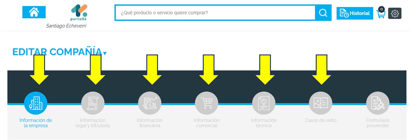 Captura de Portal 1K — Completar cada pestaña del formulario