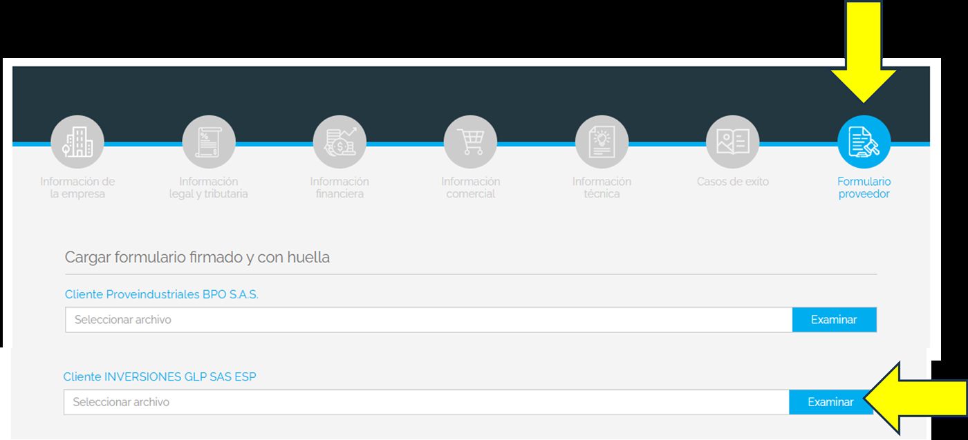 Captura de Portal 1K — Adjuntar el formulario firmado